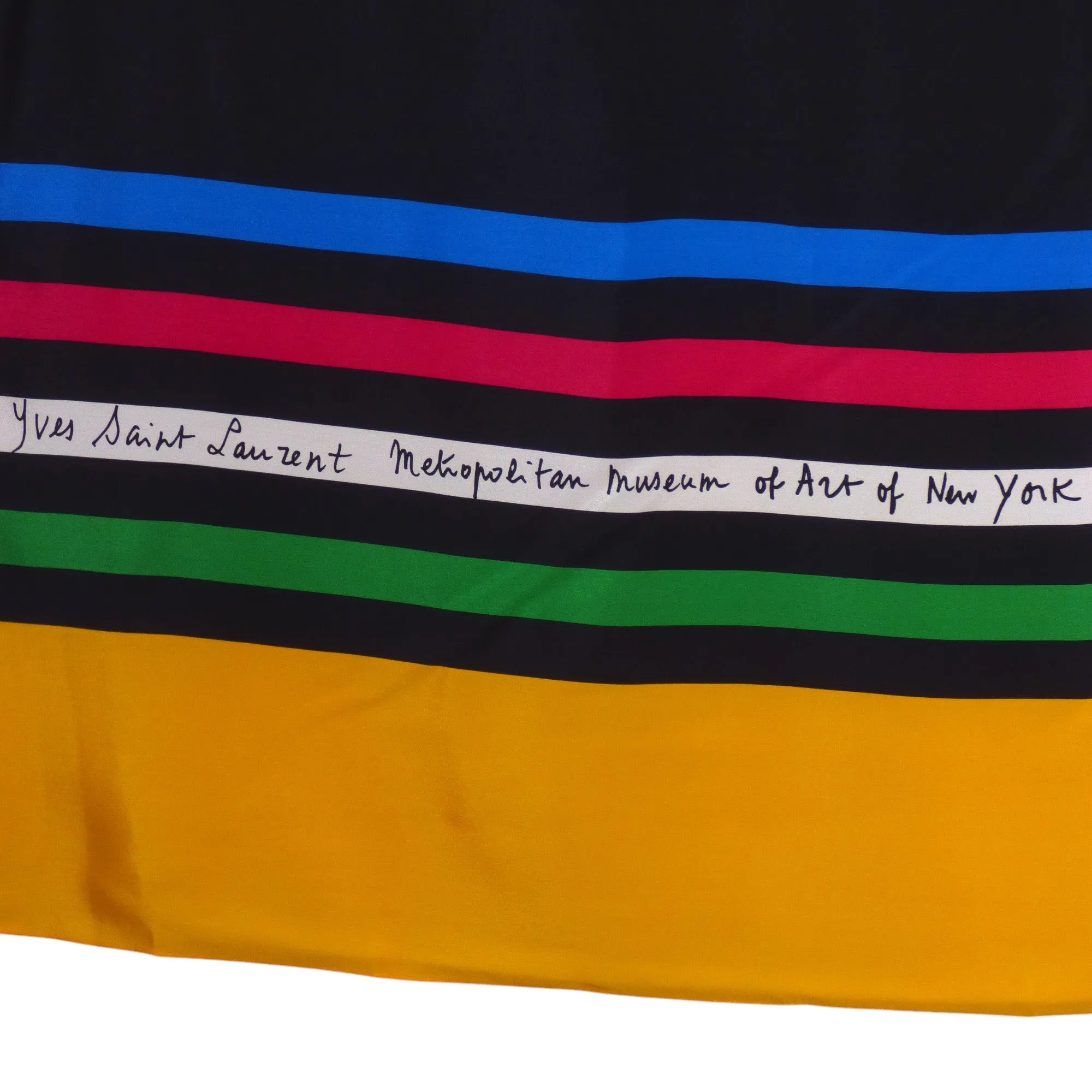 YVES SAINT LAURENT- 1983 Metropolitan Museum of Art Print Scarf