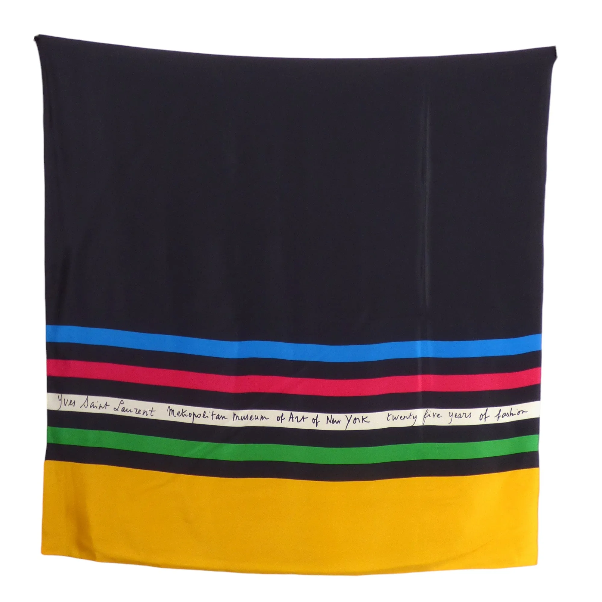 YVES SAINT LAURENT- 1983 Metropolitan Museum of Art Print Scarf